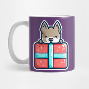 Paws-itively Cute Dog And Present Mug